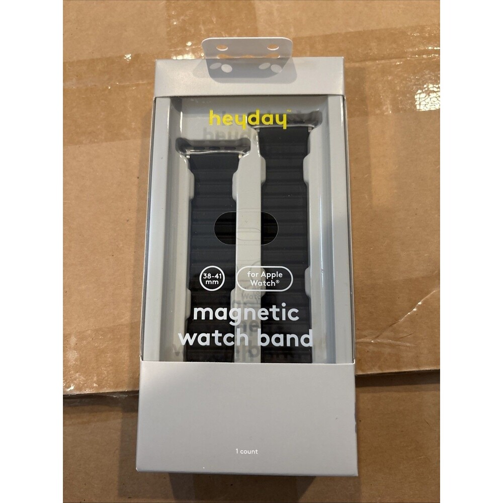 Heyday Magnetic Watch Band For Apple Watch 38 - 41mm Black NIB
